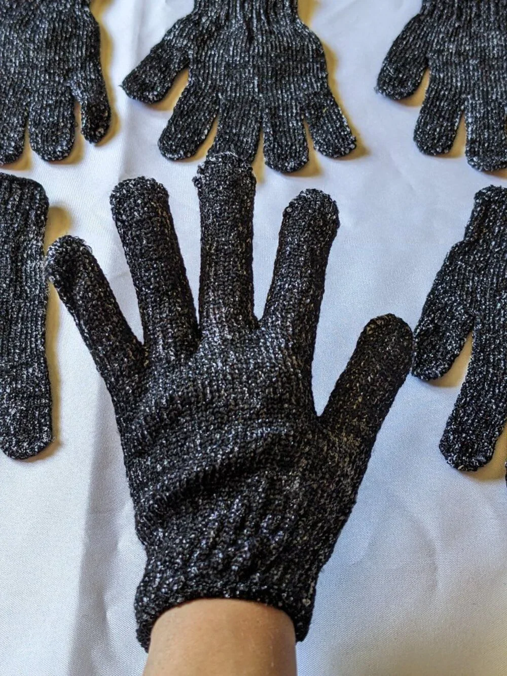 Exfoliating Charcoal Gloves Infused With Bamboo Charcoal Bath Shower  *20 Pairs*
